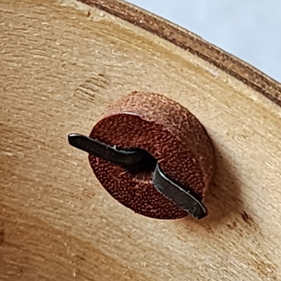 Vintage Wood Biscuit Barrel Hand Painted Cookies Pail 50s Farmhouse Cottage MCM - Picture 16 of 16